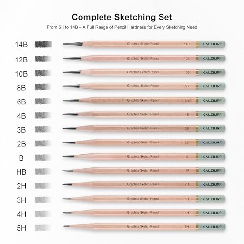 18-Piece Professional Sketch Pencil Set