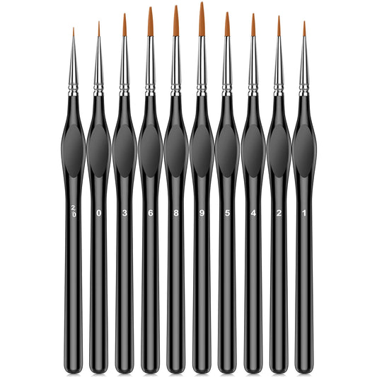 10Pcs Micro Paint Brushes Set