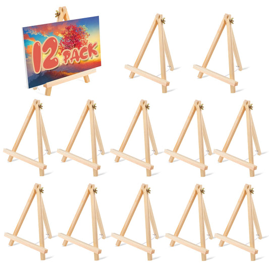 12 Pack 9 Inch Wood Easels